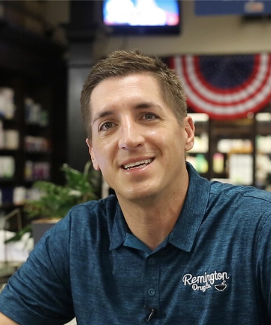 Travis Hale, co-owner and pharmacist at Remington Drug